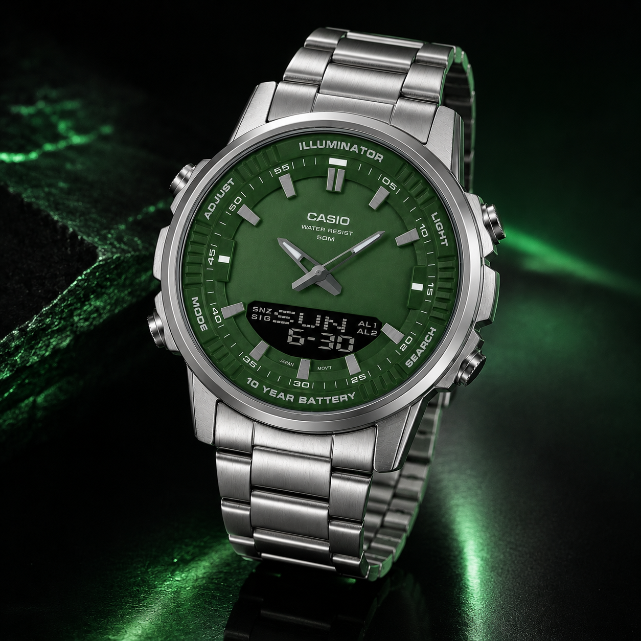 Turquoise Dial Men Watch