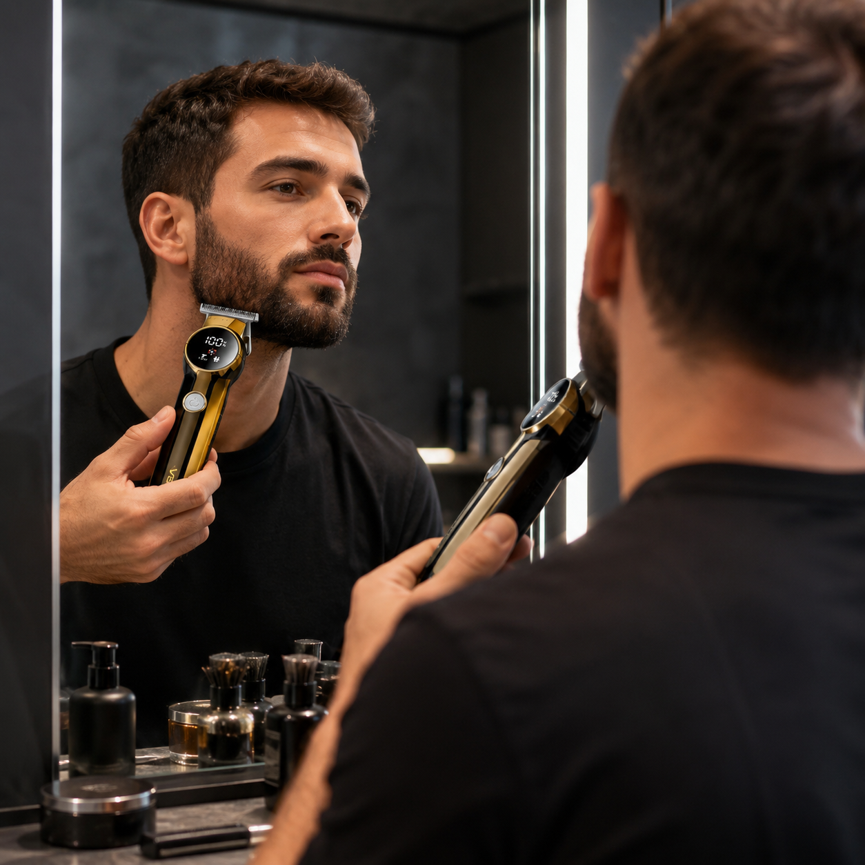 VGR Digital Display Professional Hair Trimmer & Grooming Clipper