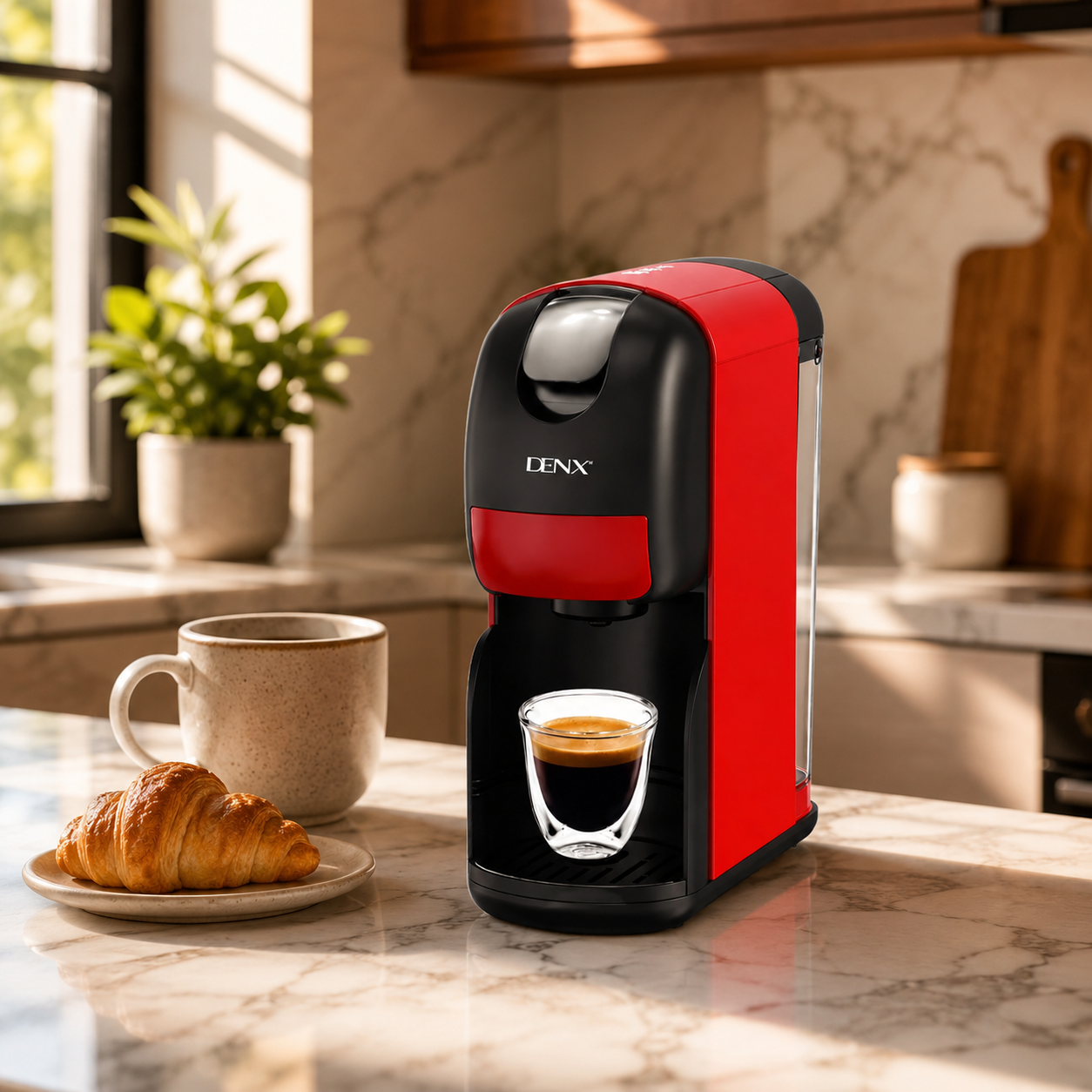 DENX Compact Capsule Coffee Machine