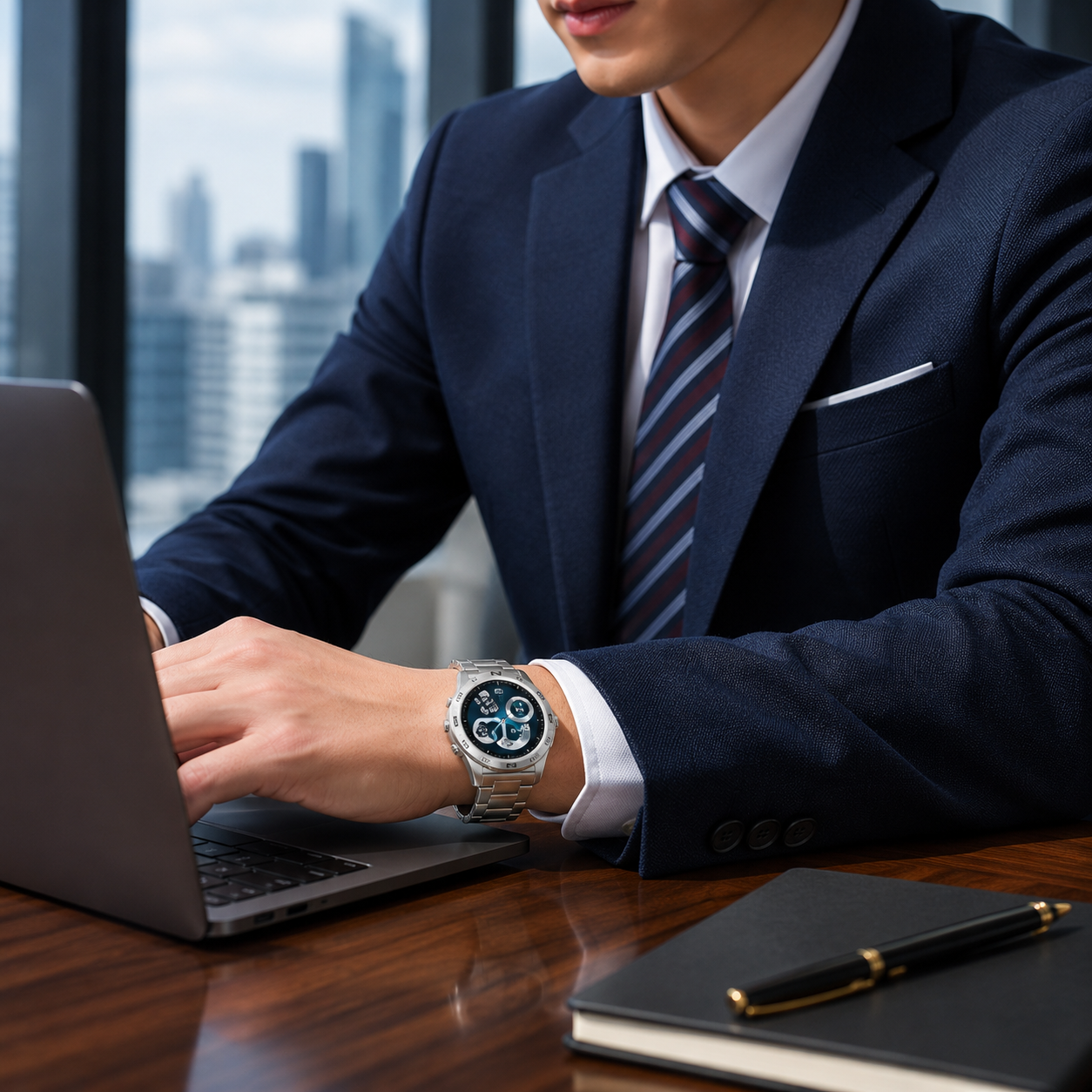 Haino Teko RW-23 Stainless Steel Smart Watch for Men