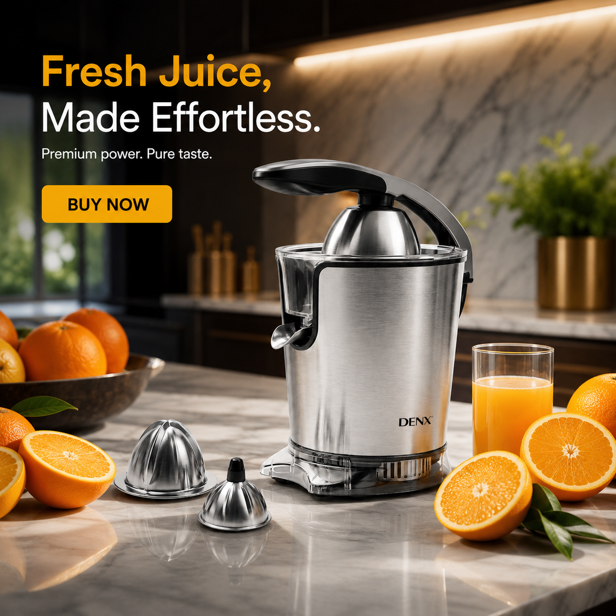 DENX Stainless Steel Electric Citrus Juicer