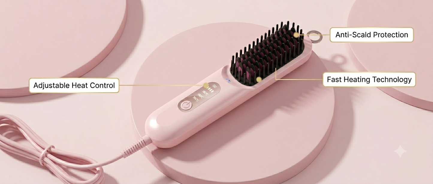 SilkyShine Straightening Brush